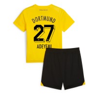 Borussia Dortmund Karim Adeyemi #27 Koti Peliasu Lasten 2023-24 Lyhythihainen (+ Lyhyet housut)